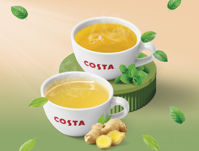 Čerstvé čaje – máta a&nbsp;zázvor