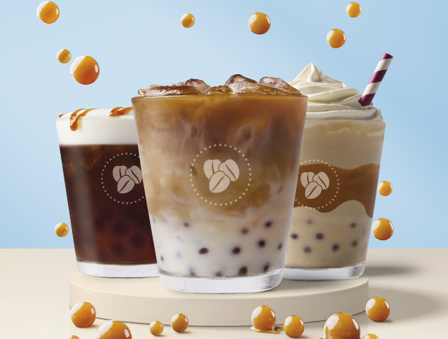Karamelová bubble káva třikrát jinak